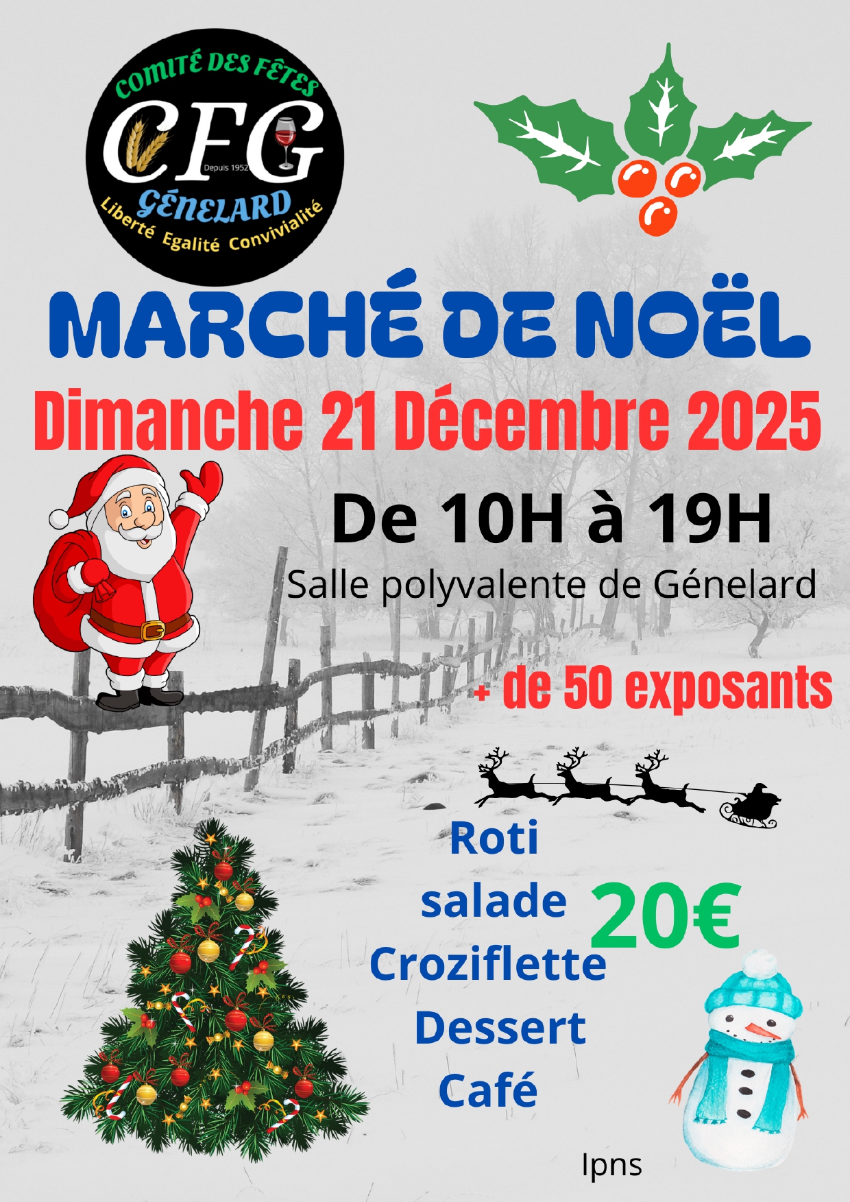 Marché de Noël le 21 décembre 