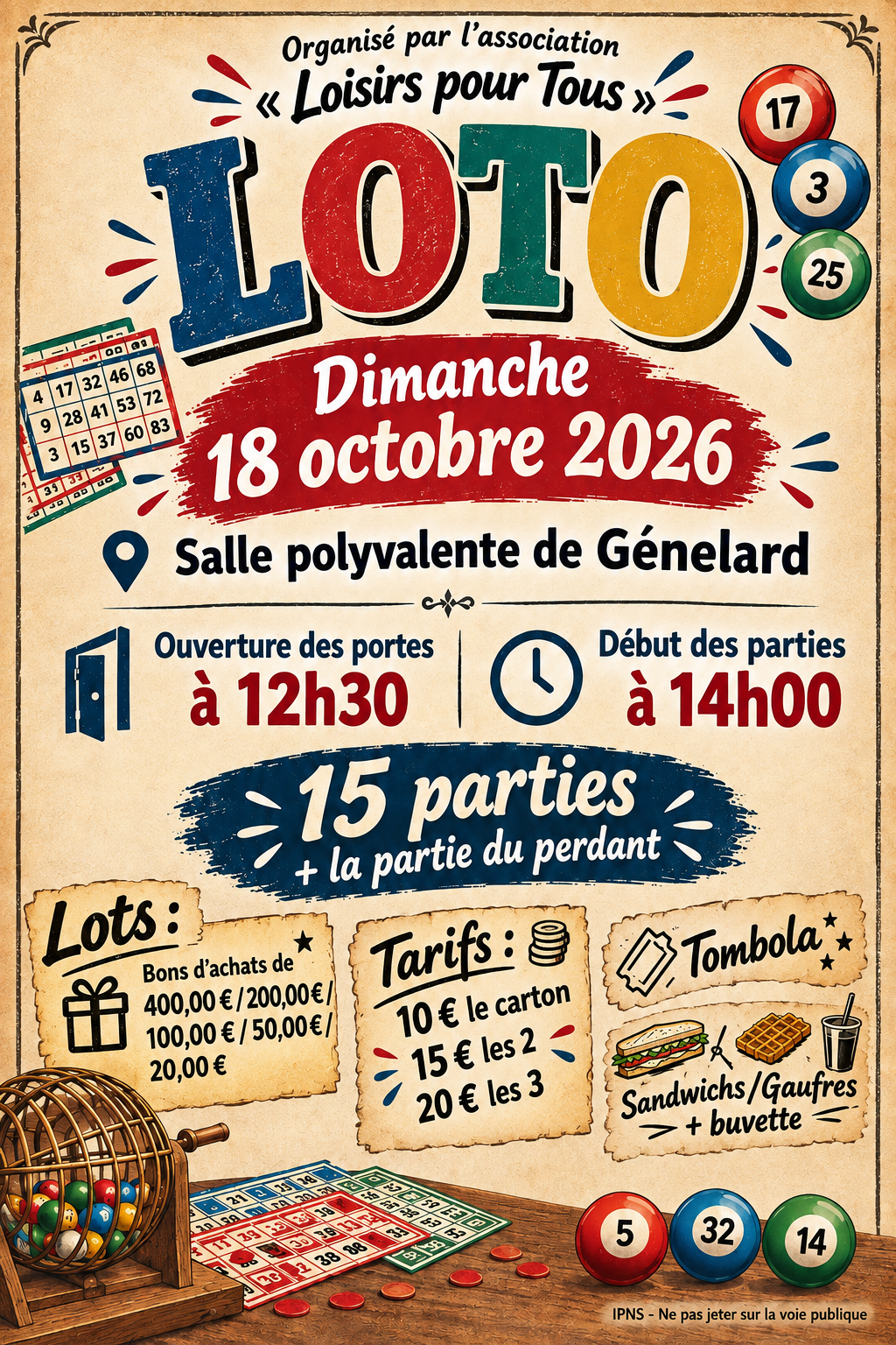 Loto de loisirs pour tous